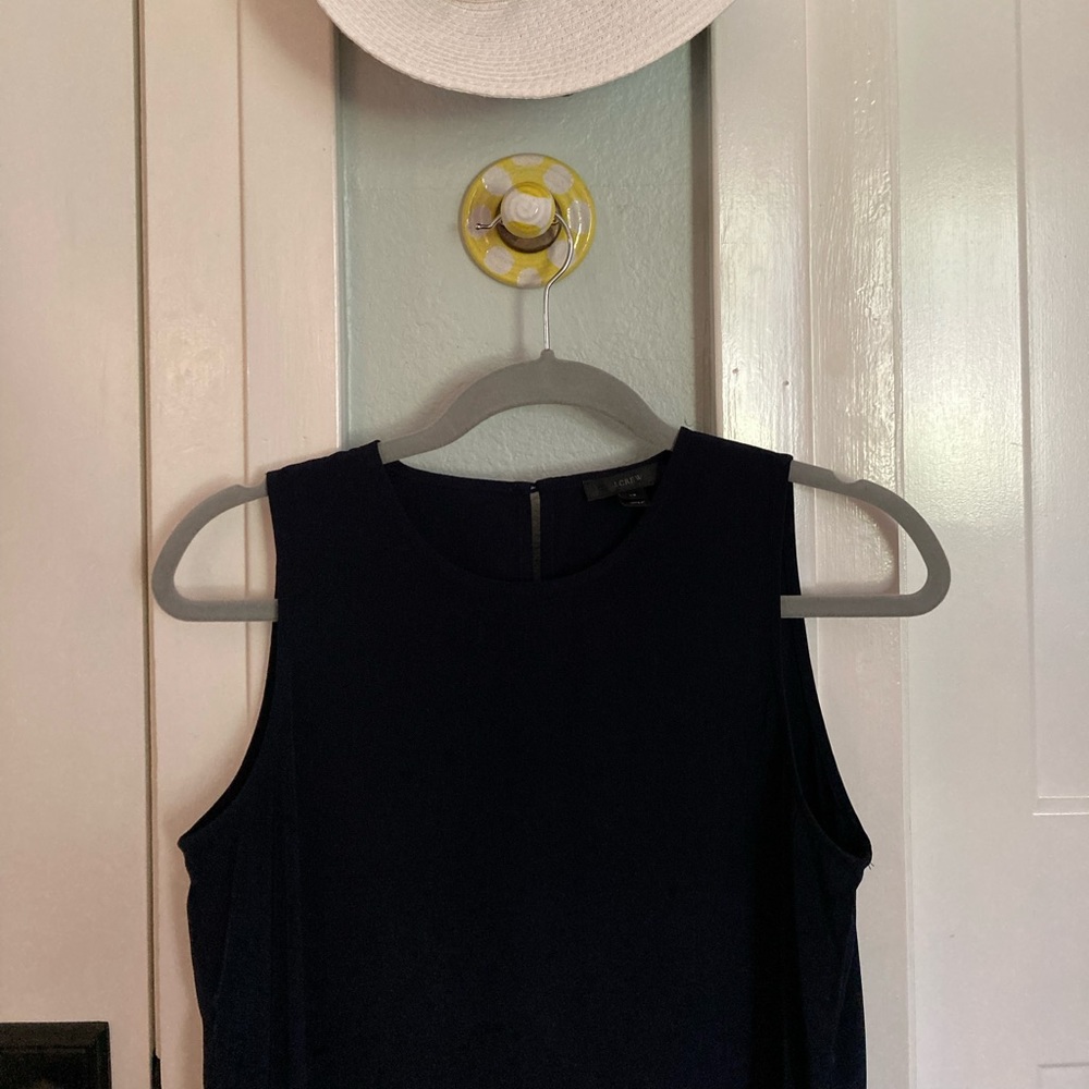 J Crew navy tank maxi dress XS